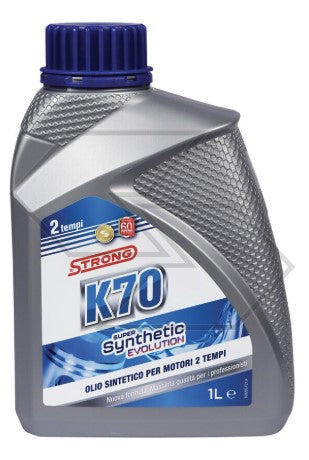 Olio Strong K70 Super Synthetic Evolution sintetico per motori 2T - 1 litro